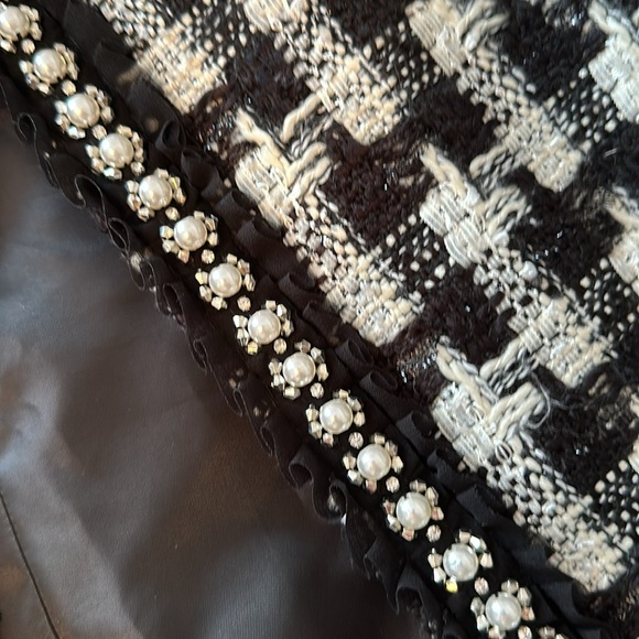 Talbots Tweed black and white pearl jacket - Picture 4 of 4